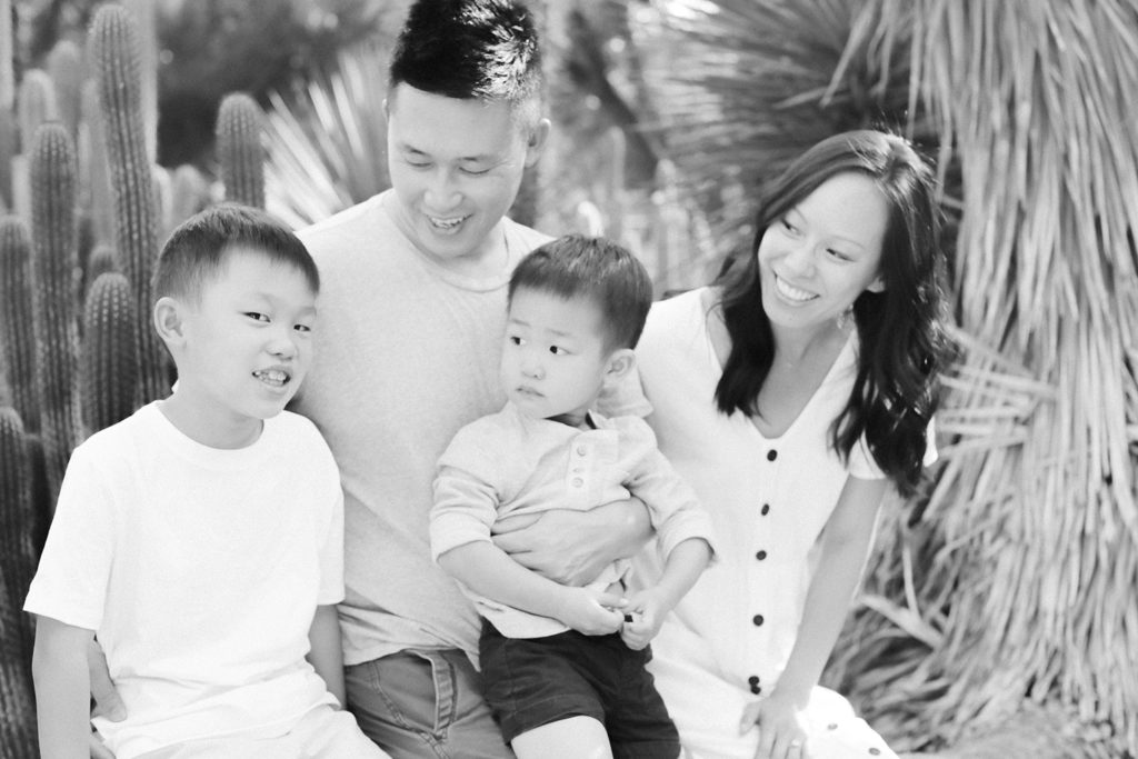Sunnyvale California family portrait arizona garden laughing