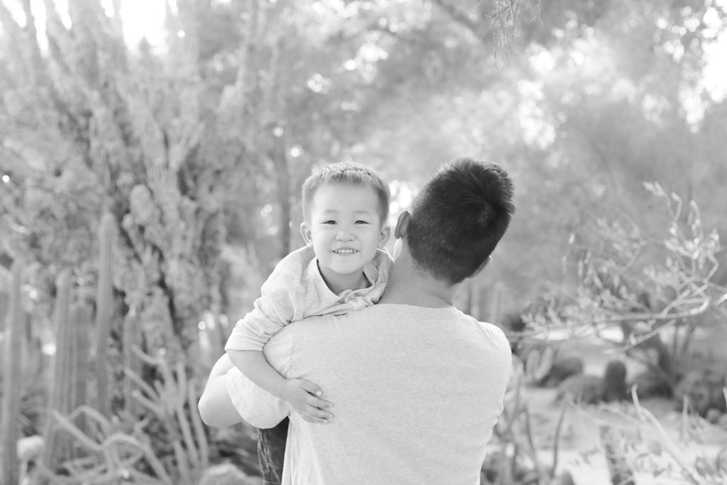 Sunnyvale California family portrait arizona garden father and son activity