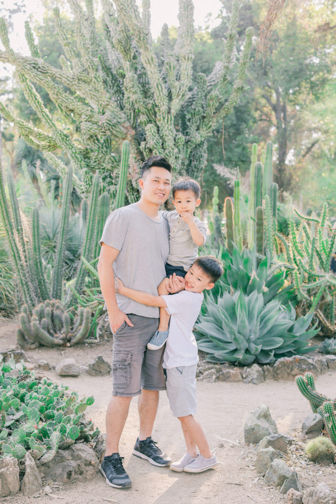 Sunnyvale California family portrait arizona garden father and son