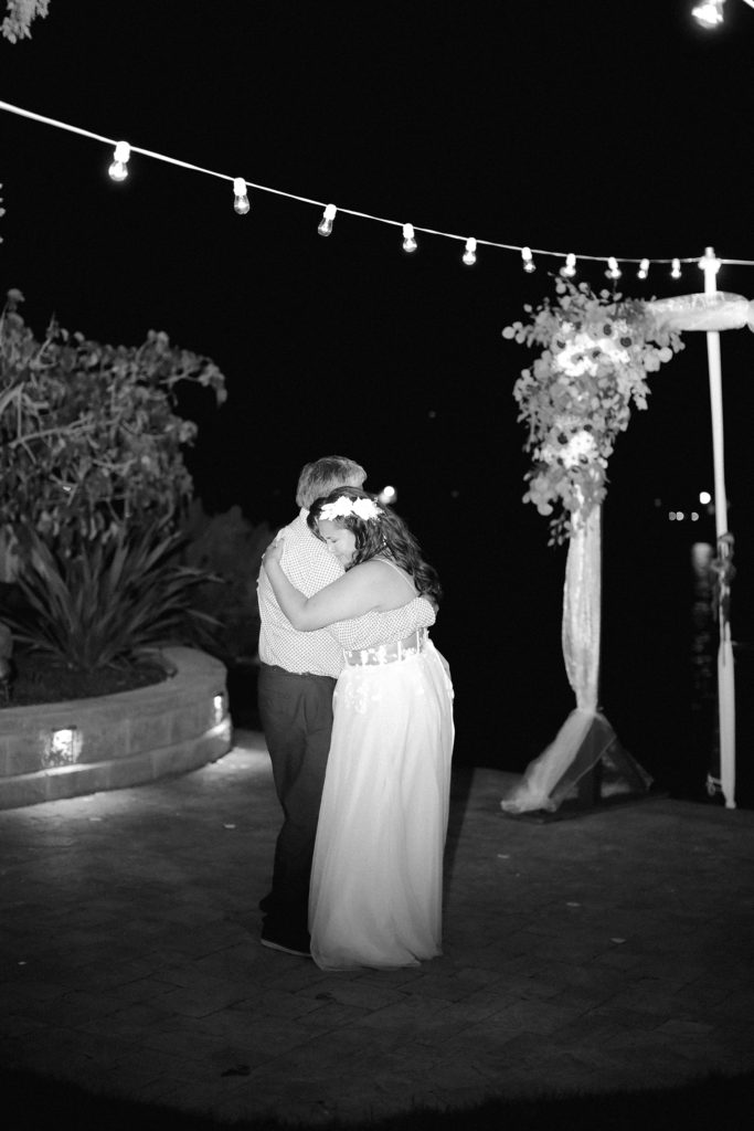 San Mateo California backyard wedding first dance